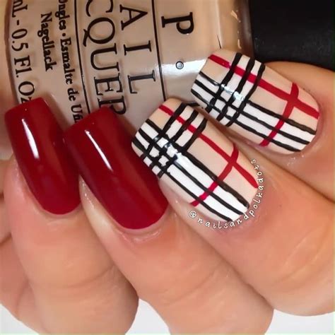 burberry nail stickers|Burberry nail art designs.